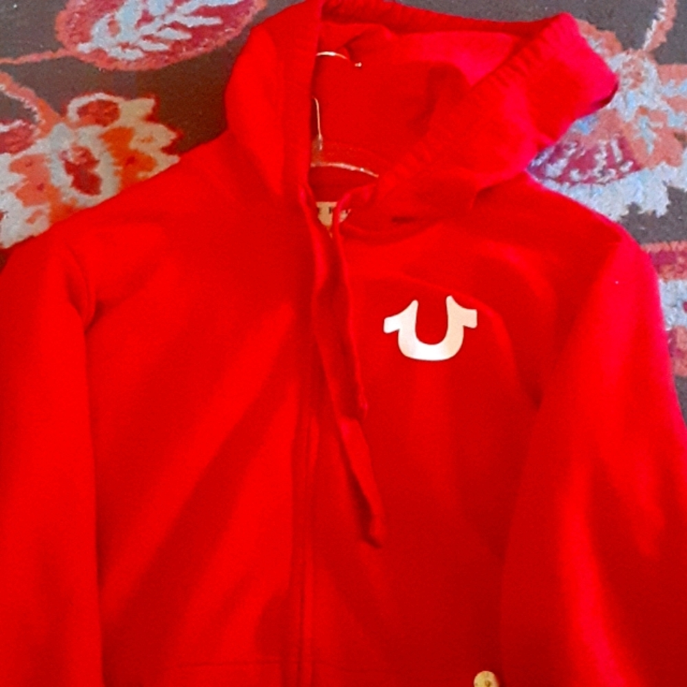 Red True Religion Hoodie